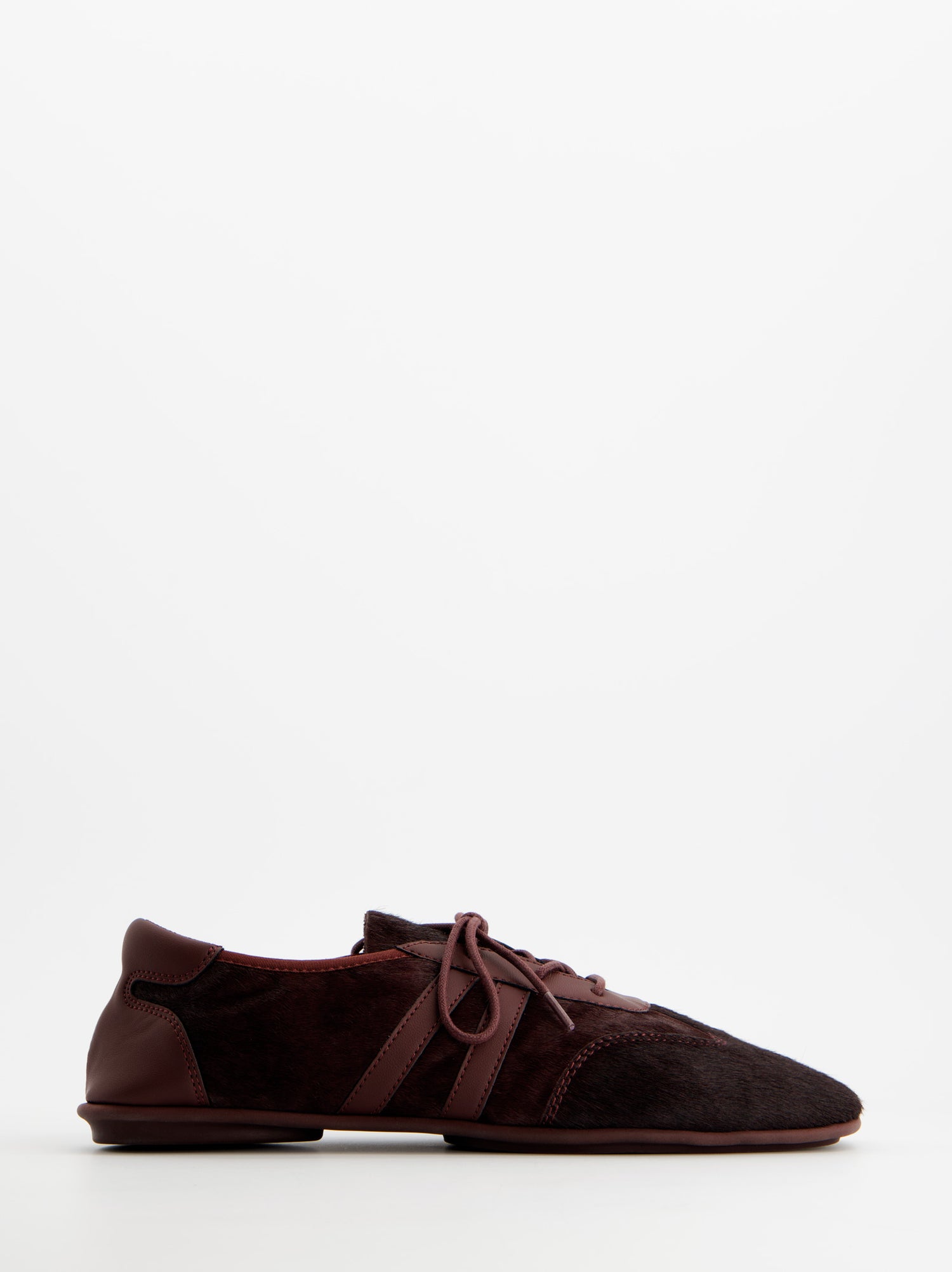 Zapatillas de pelo burdeos - ULK Lia