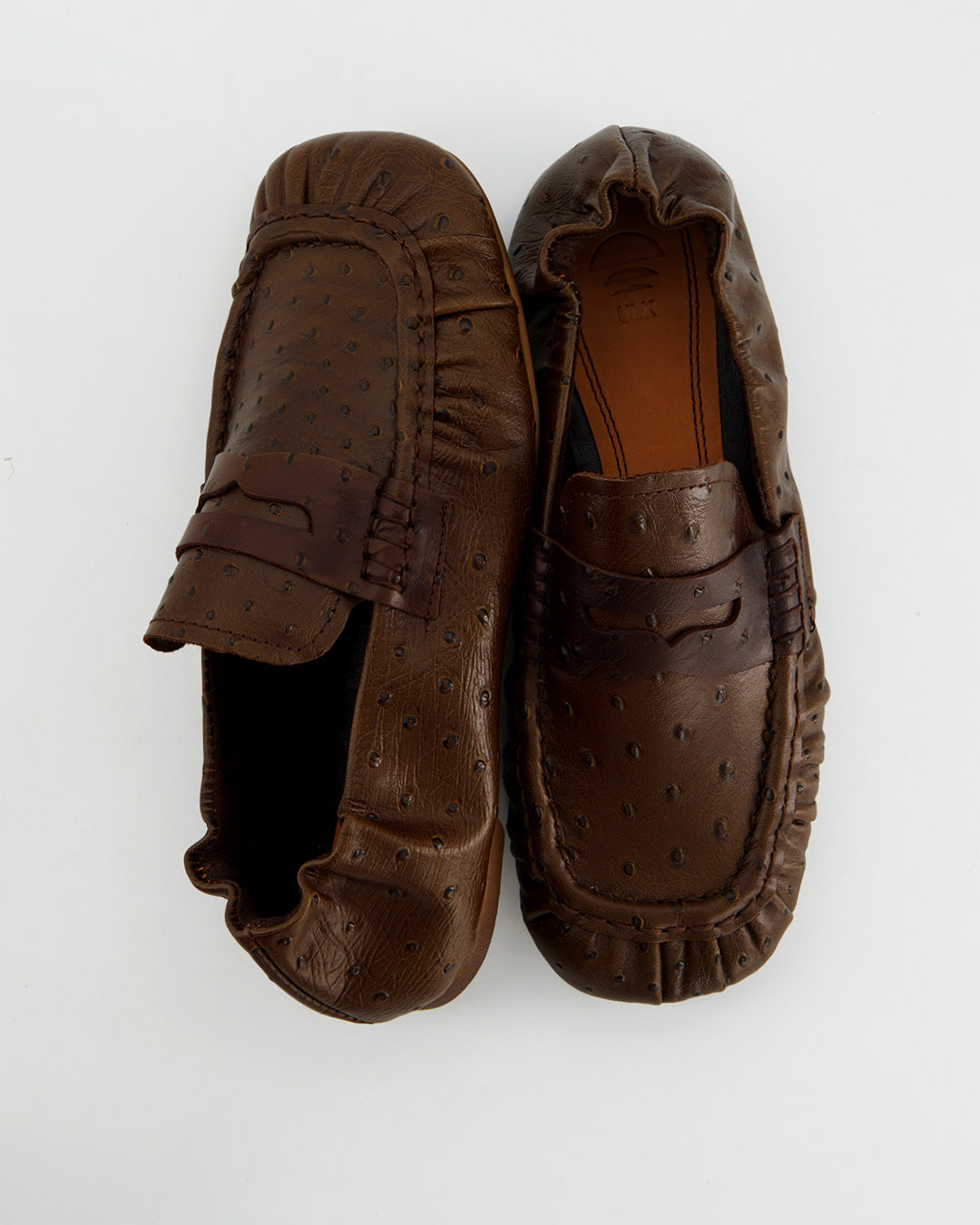 Mocasines de piel avestruz -  Momo