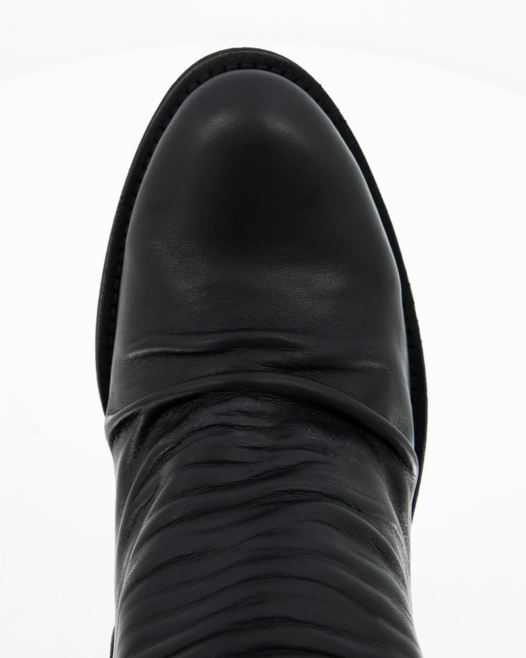 Botines efecto arrugado negros - Plik
