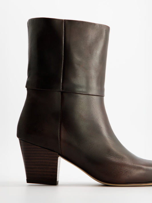 Botines de piel con tacón - Oslo