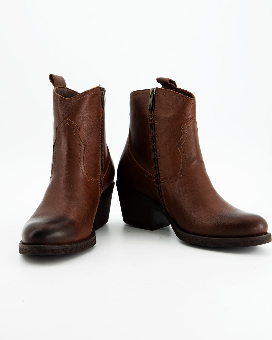 Botines marrones de cuero - Yamp