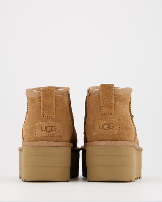 Ugg Ultra Platform - Botín de piel