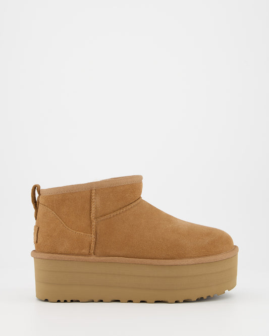 Ugg Ultra Platform - Botín de piel