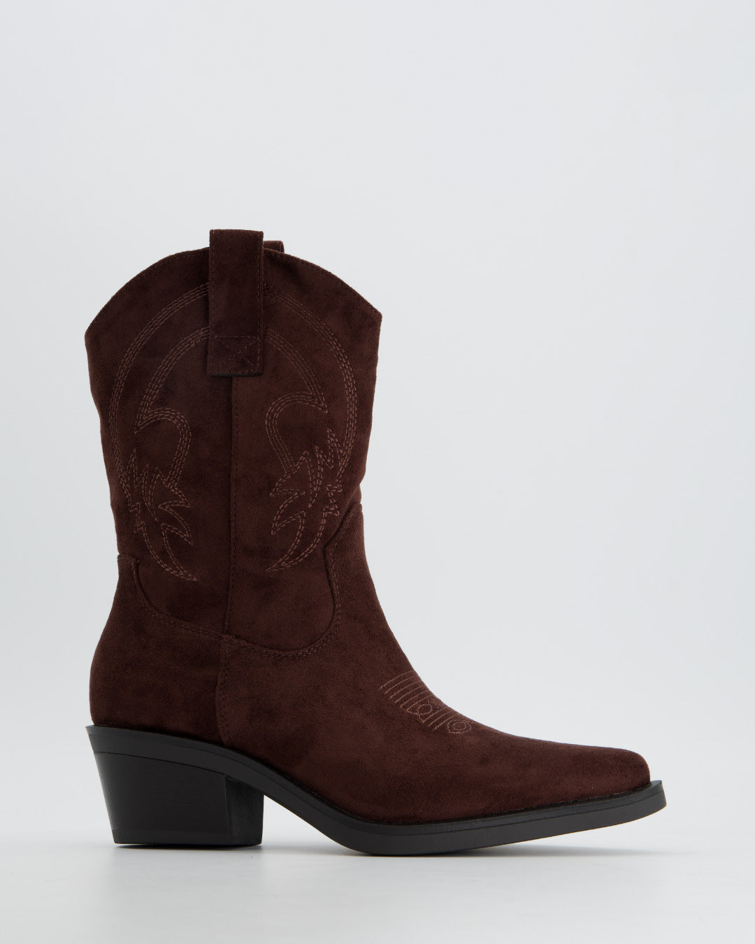 Botas cowboy de ante marrón - Brooklyn