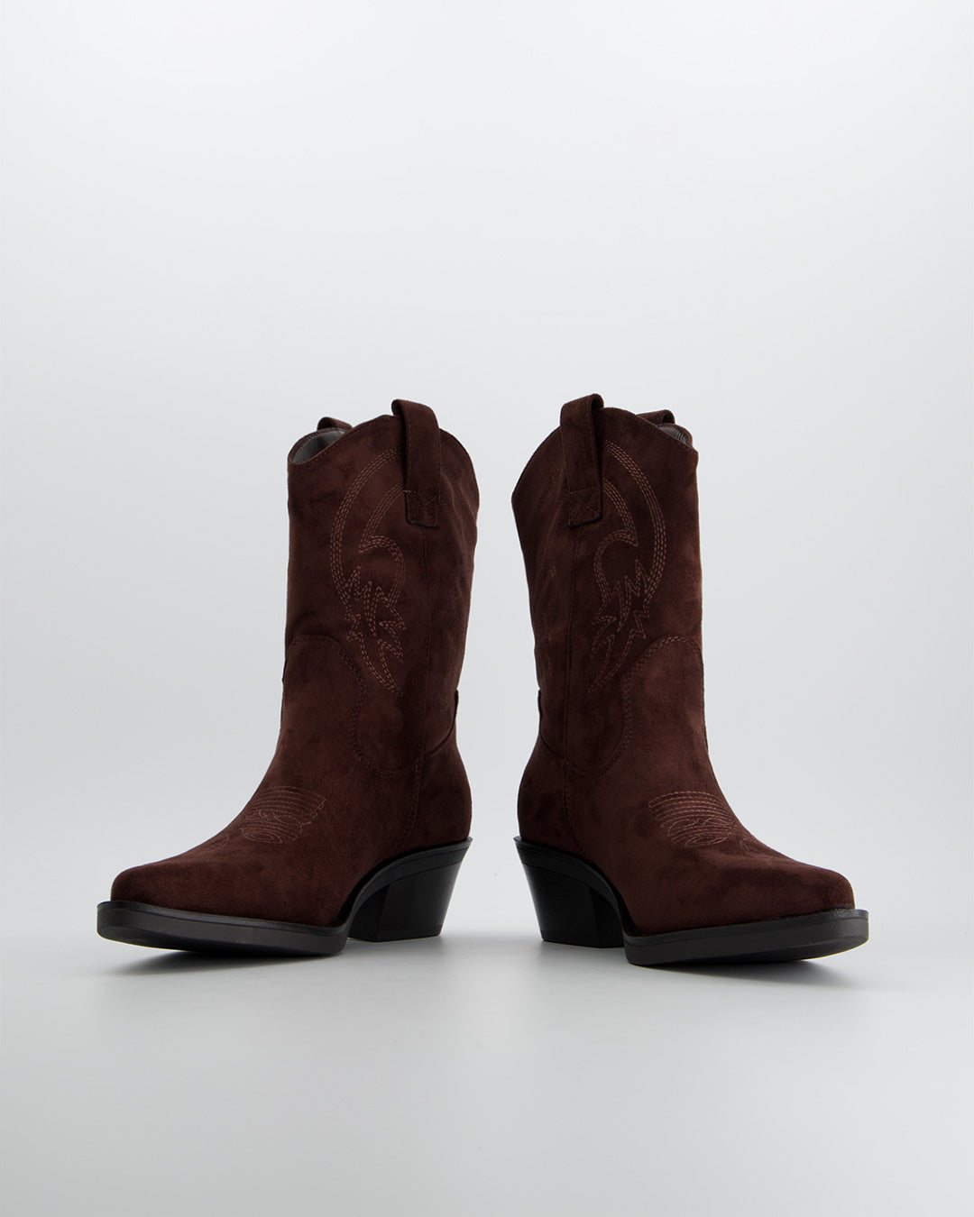 Botas cowboy de ante marrón - Brooklyn