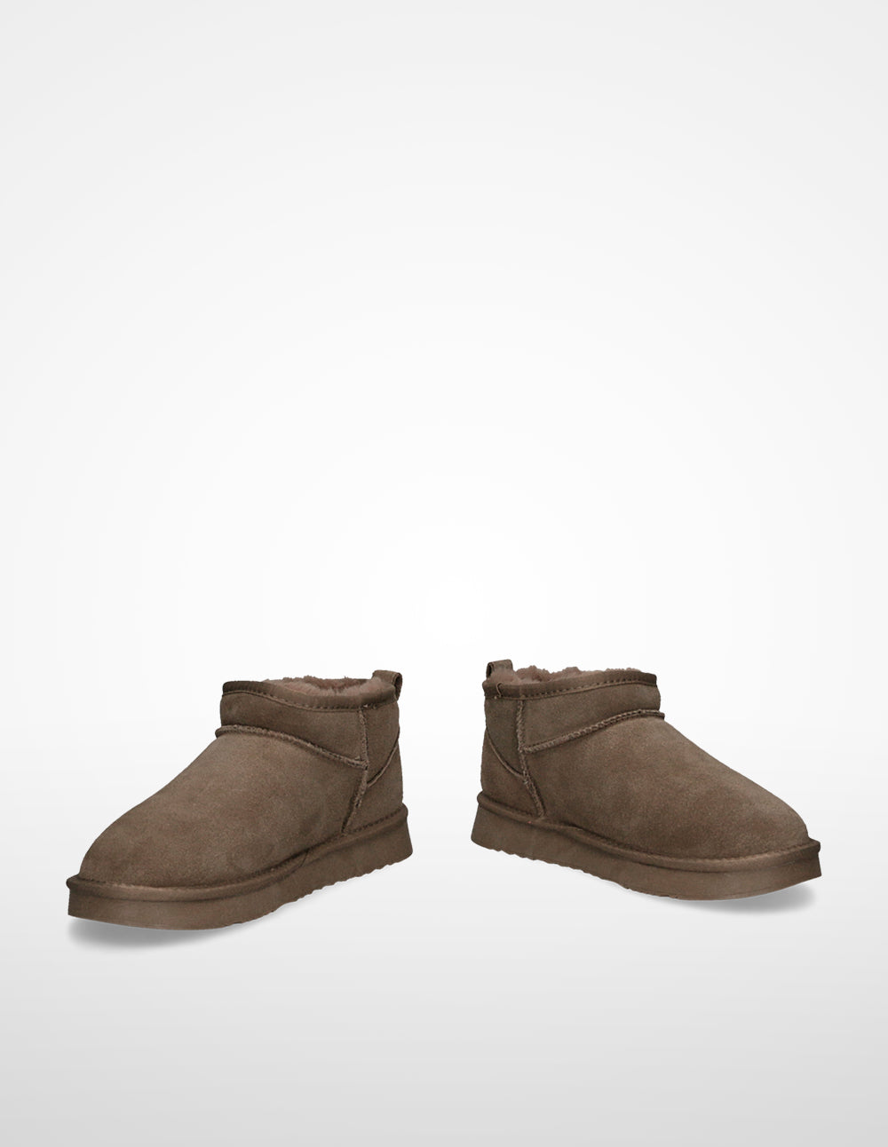 Ulanka Yoko - Brown furry flat boots