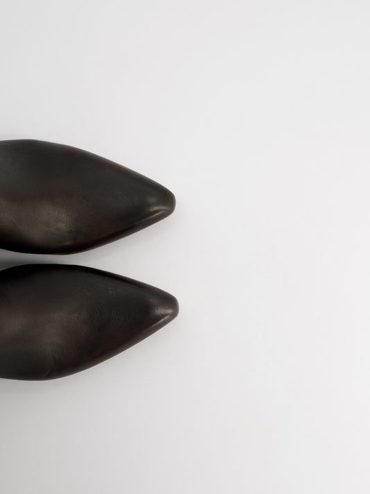 Botas altas de piel con tacón - Brera