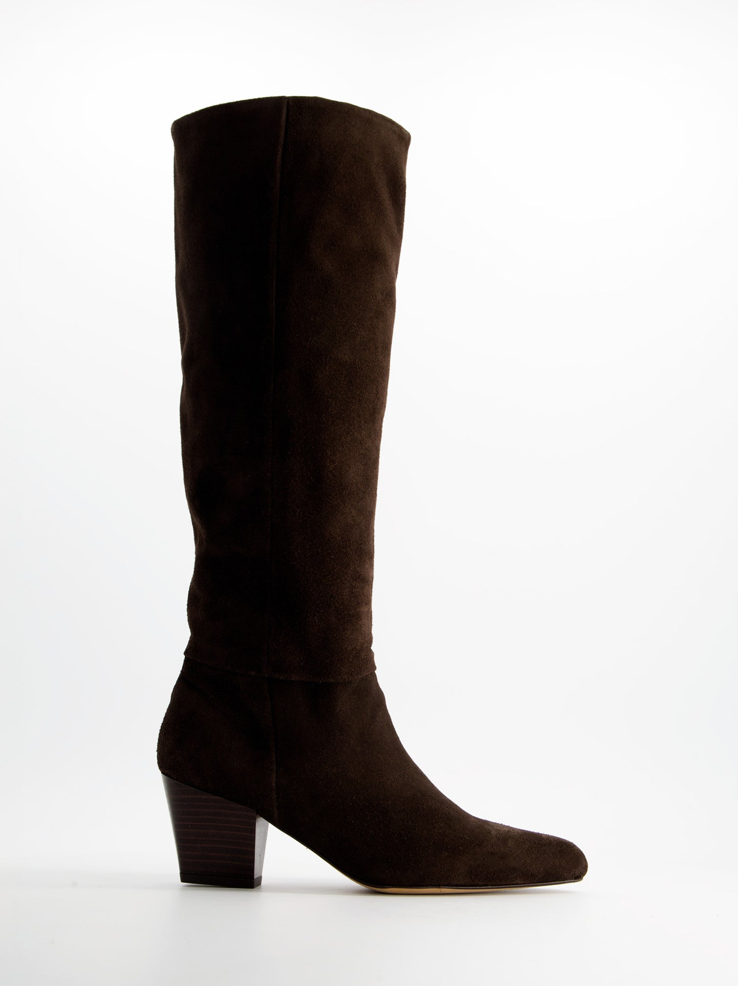 Botas altas de ante con tacón