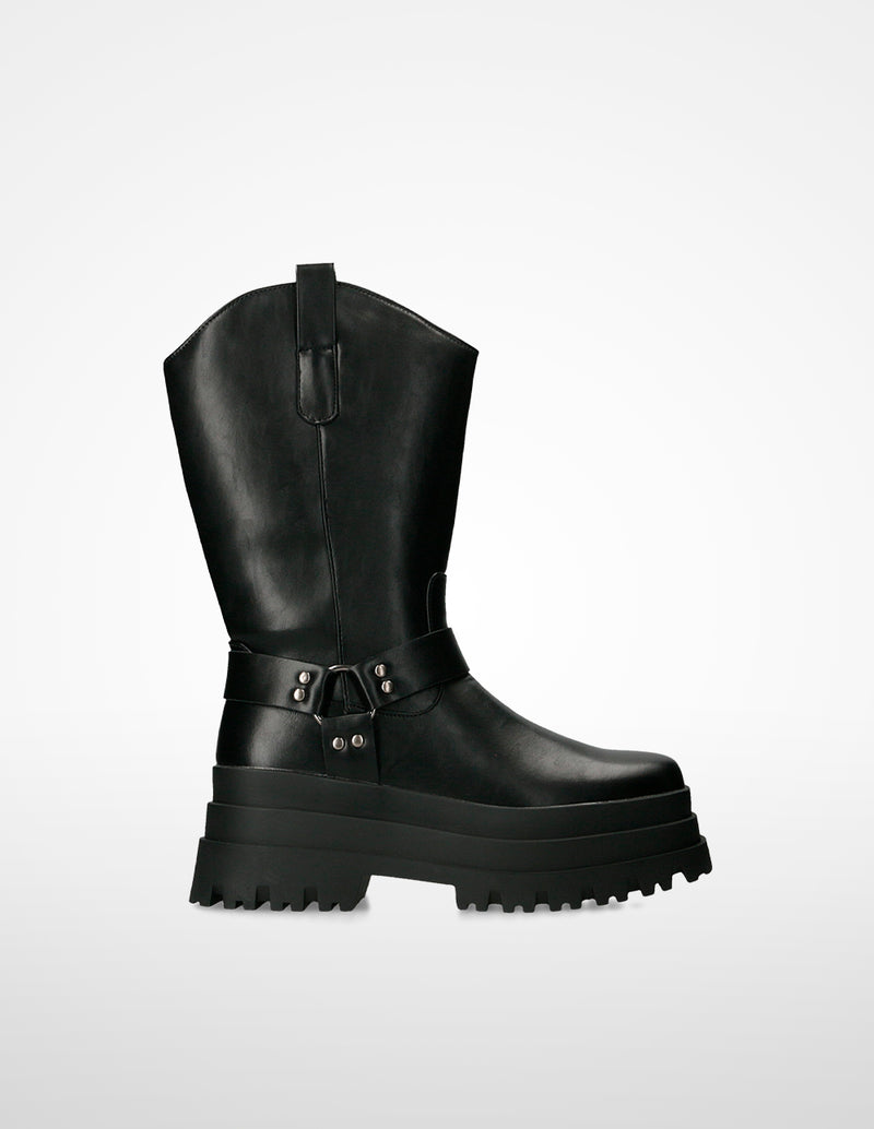 Ulanka Twist - Platform biker boot