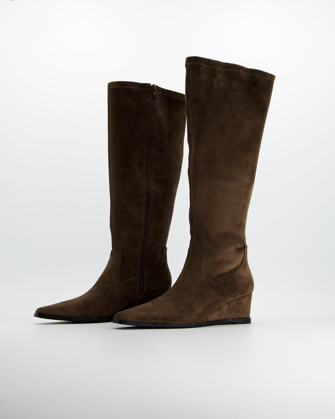 Botas altas de ante marrón - Riot
