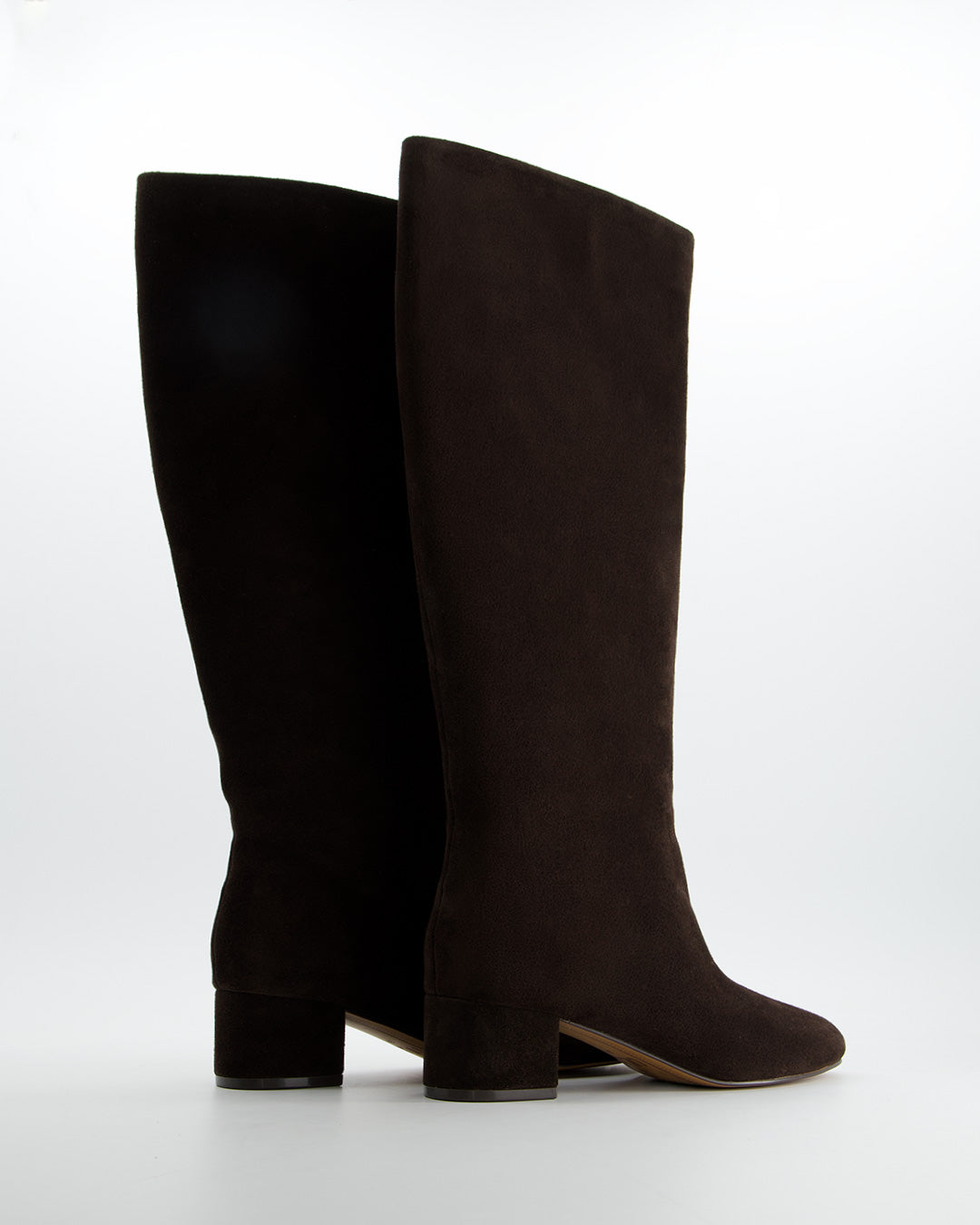 Bota alta de tacón marrón - Ori