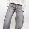 Jeans wide leg gris - Camo