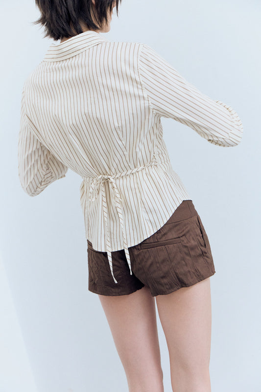 Shorts low rise con doble trabilla - Eyes