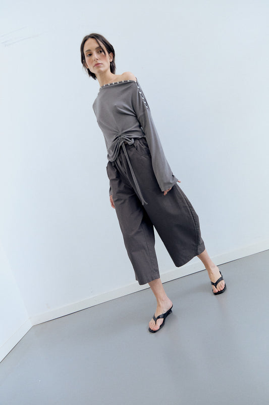 Pantalones barrel con cintura elástica - Picnic