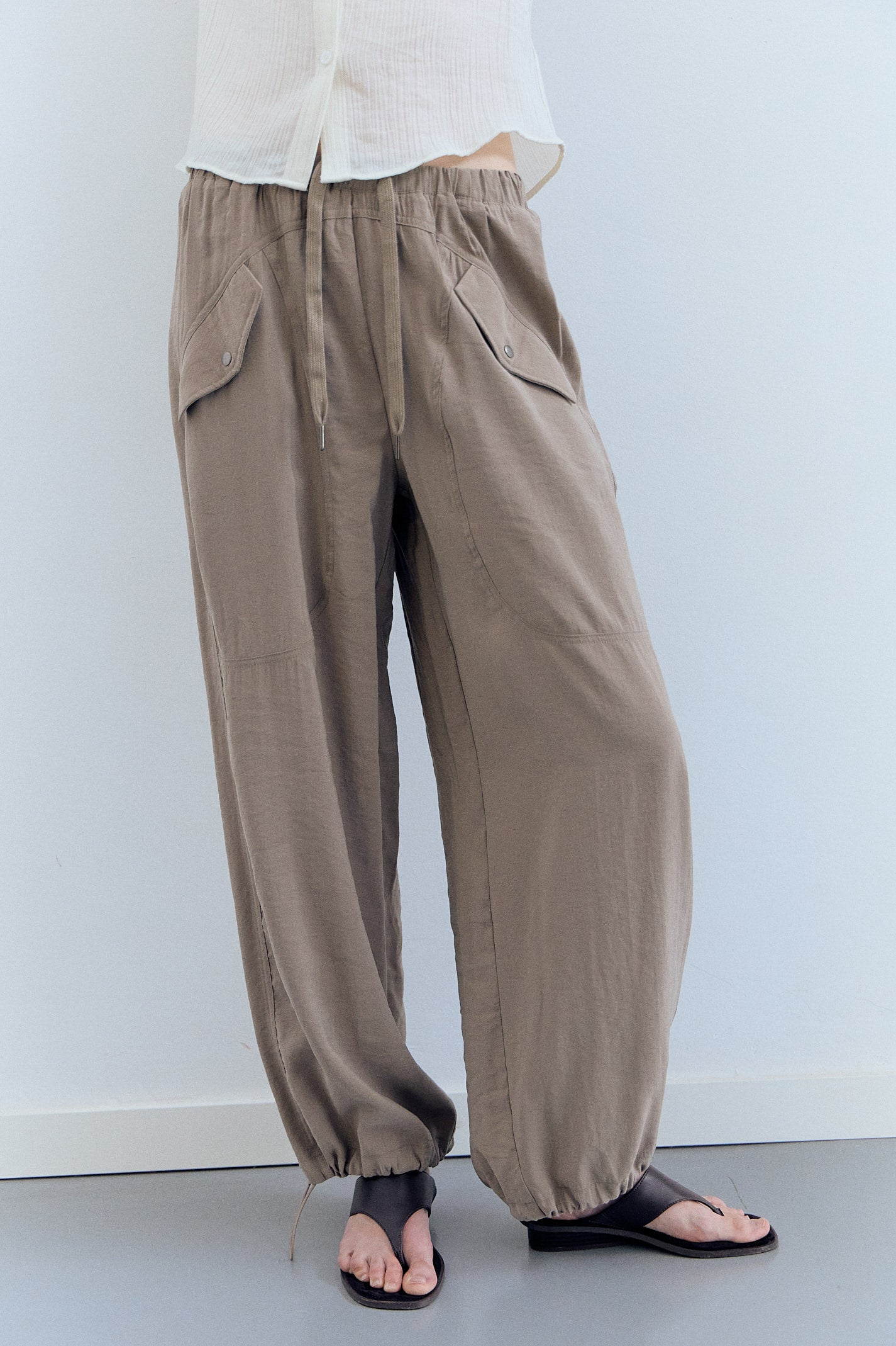 Pantalón fluido con cordón - Eve
