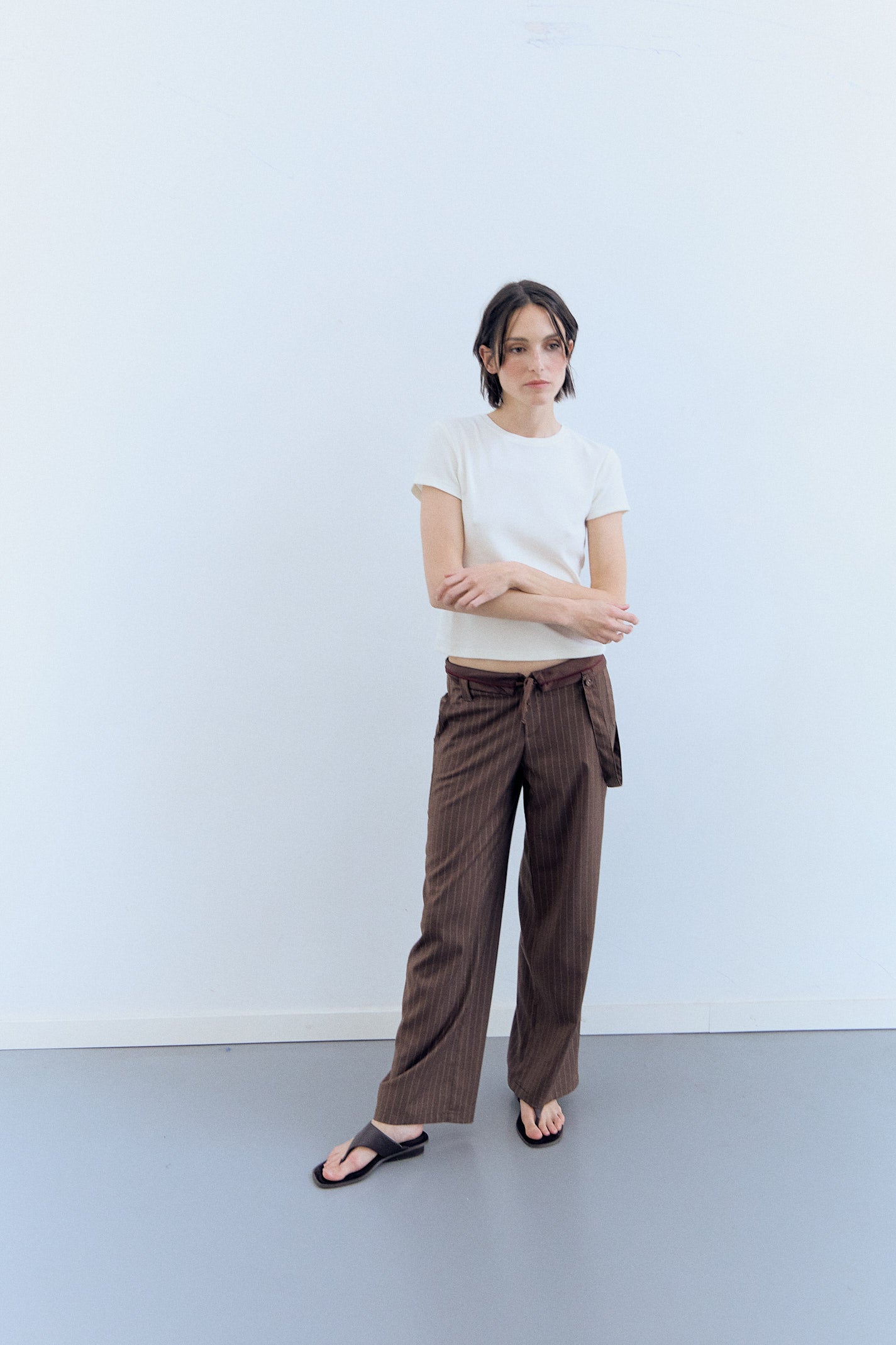 Pantalones raya diplomática oversize - Yara