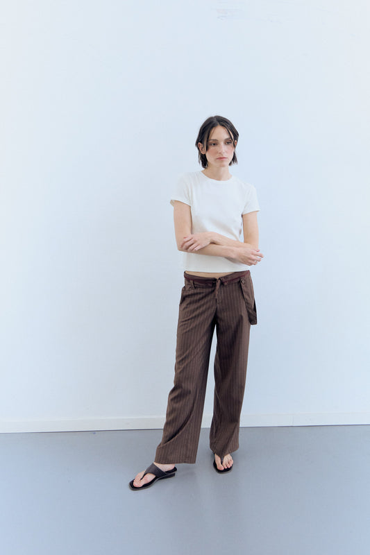 Pantalones raya diplomática oversize - Yara