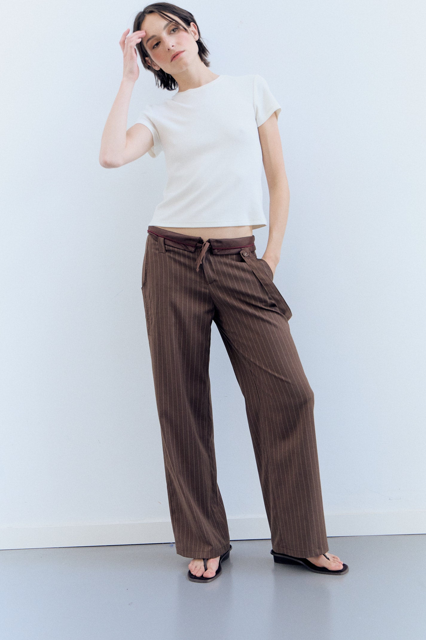 Pantalones raya diplomática oversize - Yara