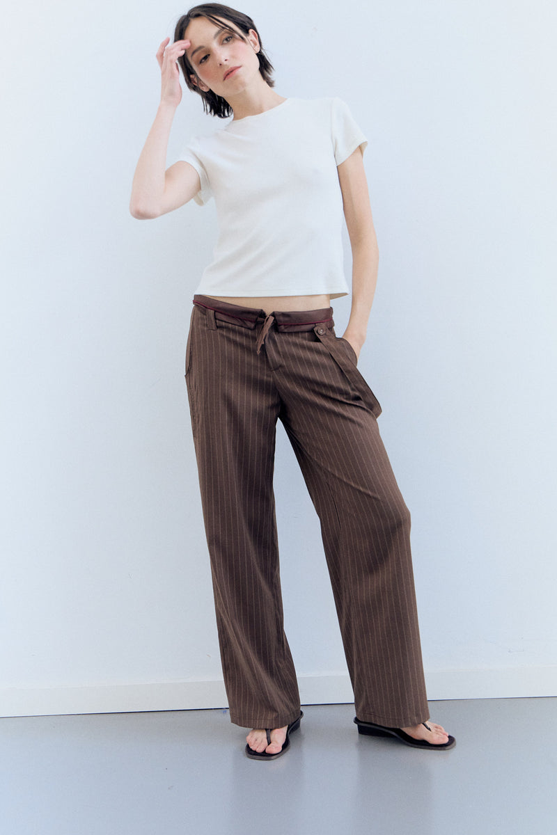 Pantalones raya diplomática oversize - Yara