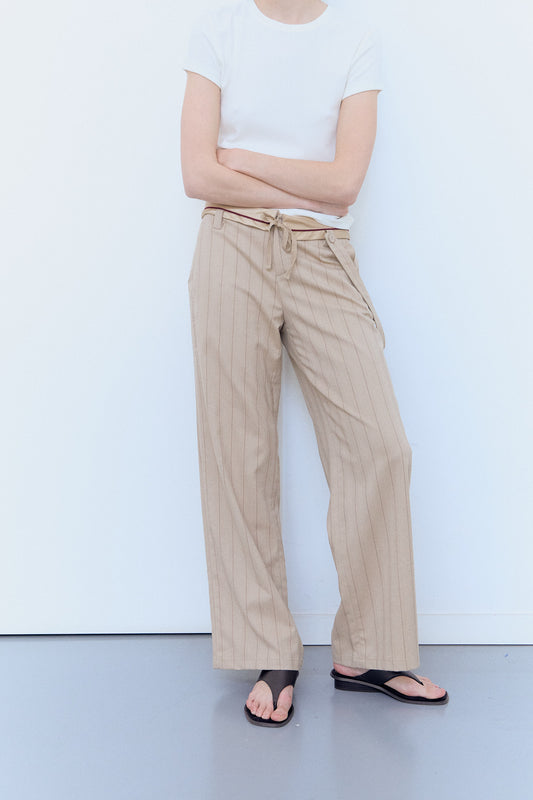 Pantalones raya diplomática oversize - Yara