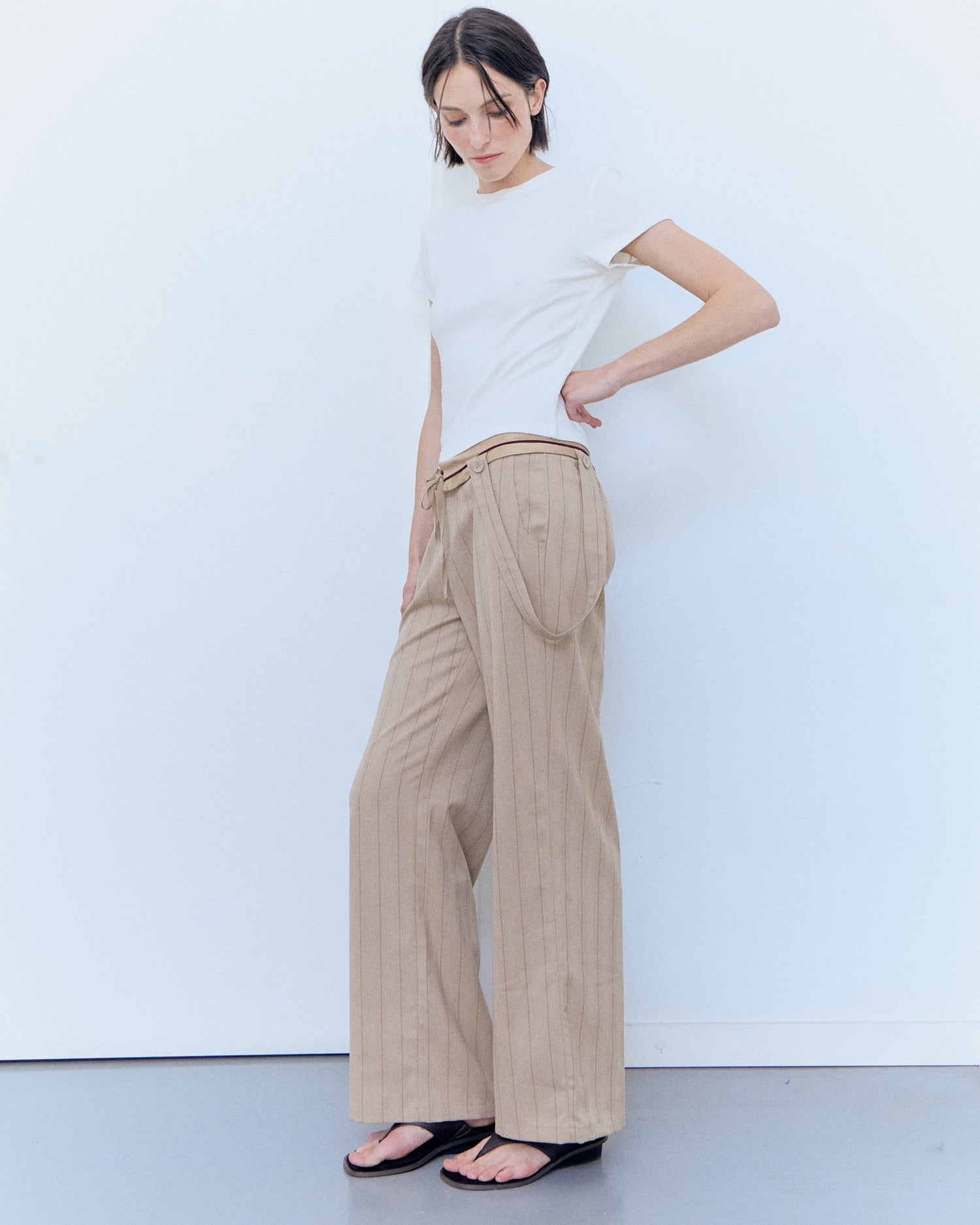 Pantalones raya diplomática oversize Yara