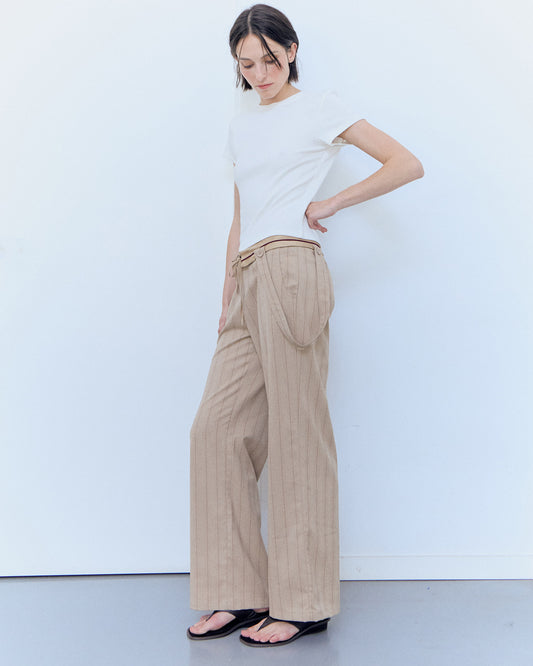 Pantalones raya diplomática oversize - Yara