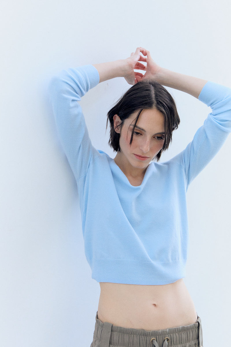 V-neck knit sweater - Fae