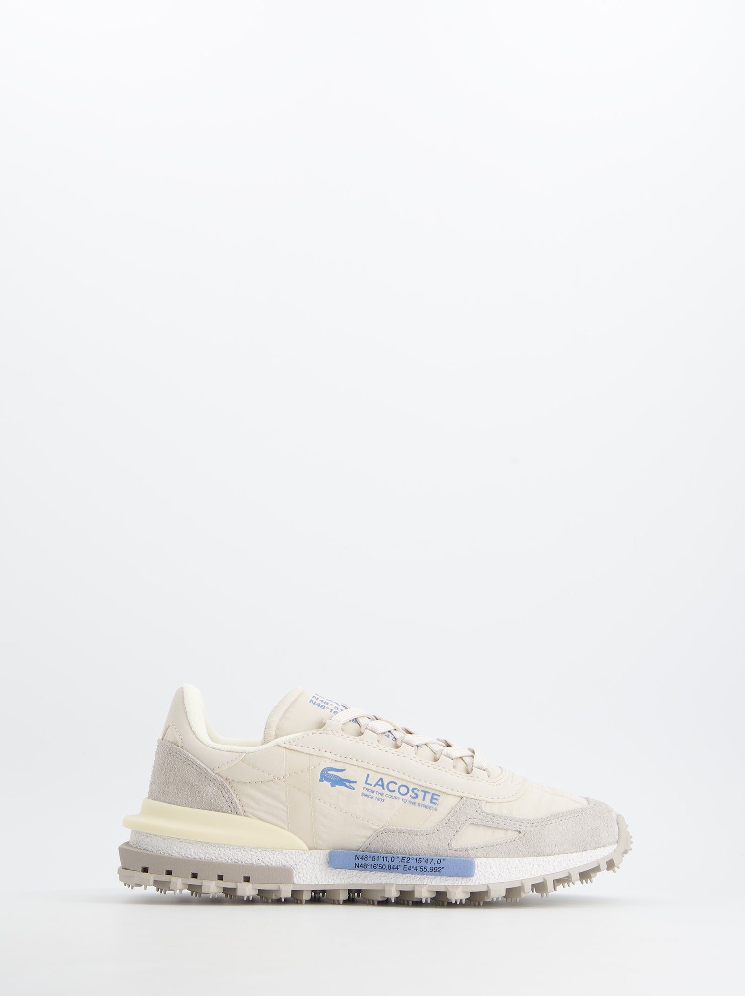Zapatillas Lacoste Elite Active Beige Y Azul