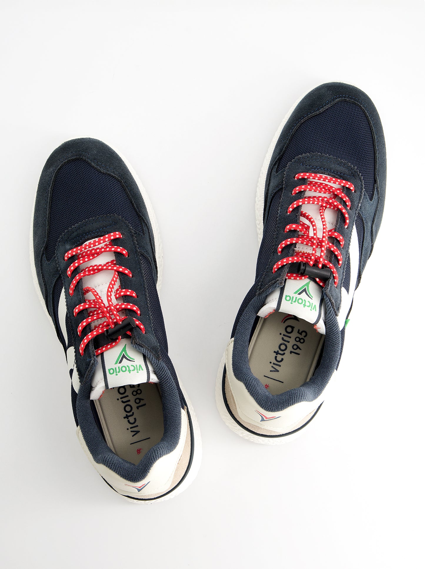 Zapatillas running retro detalles en ante - Victoria Wing Evo