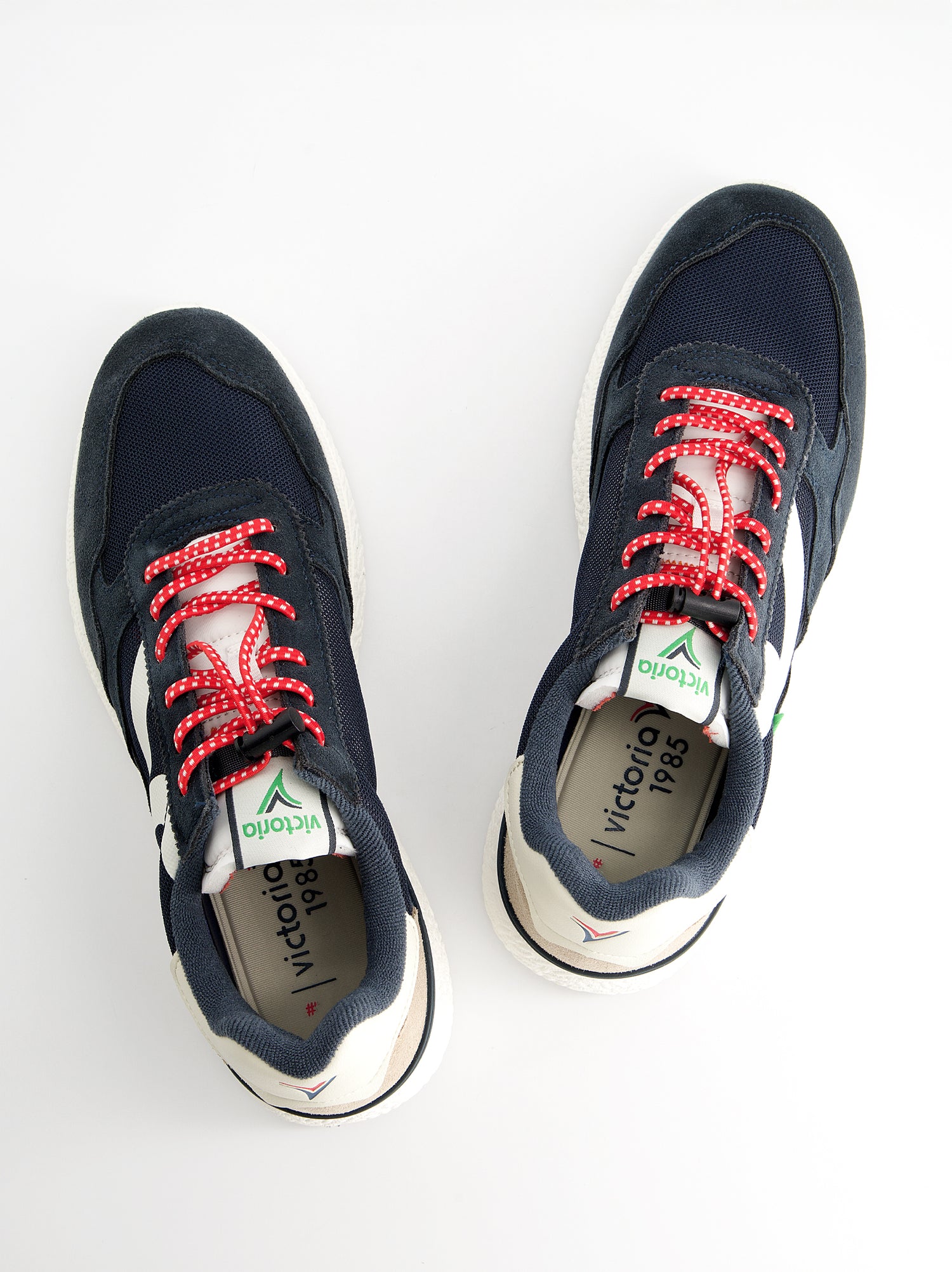 Zapatillas running retro detalles en ante - Victoria Wing Evo