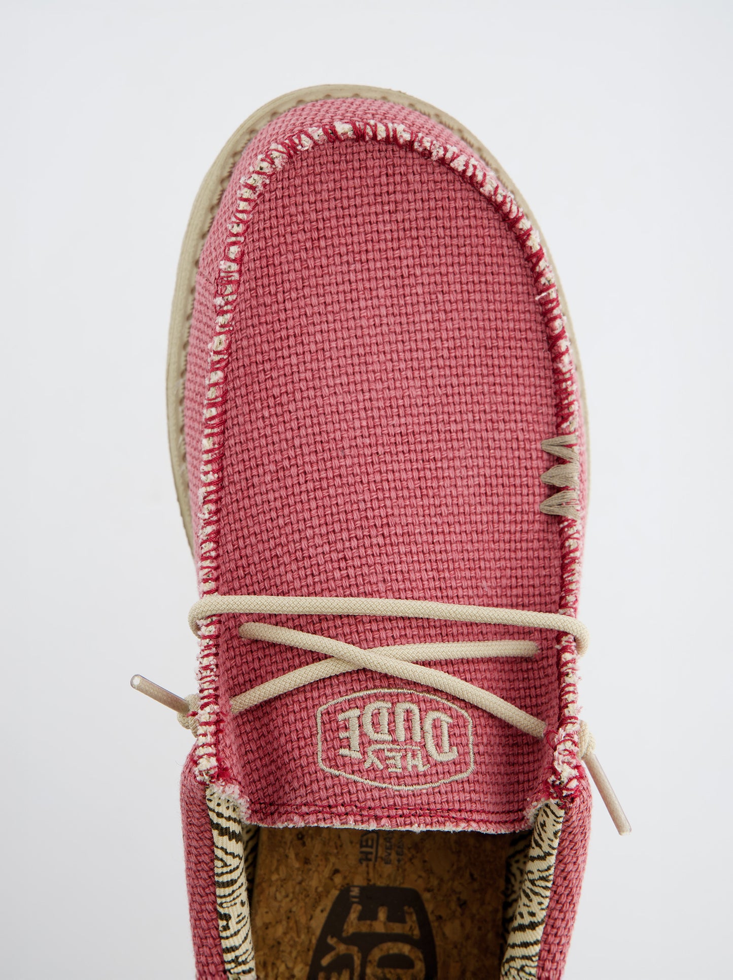 Mocasín Canvas Hey Dude Rosa