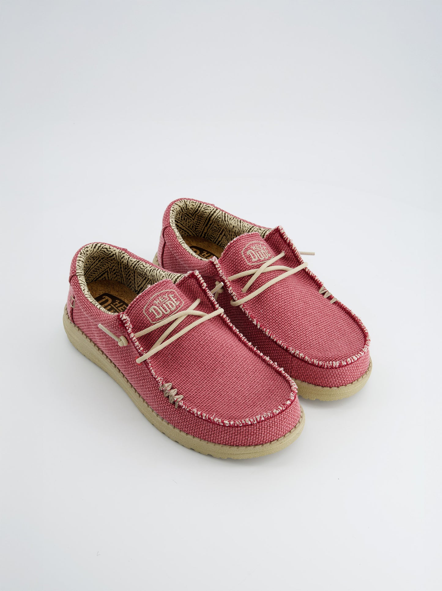 Mocasín Canvas Hey Dude Rosa