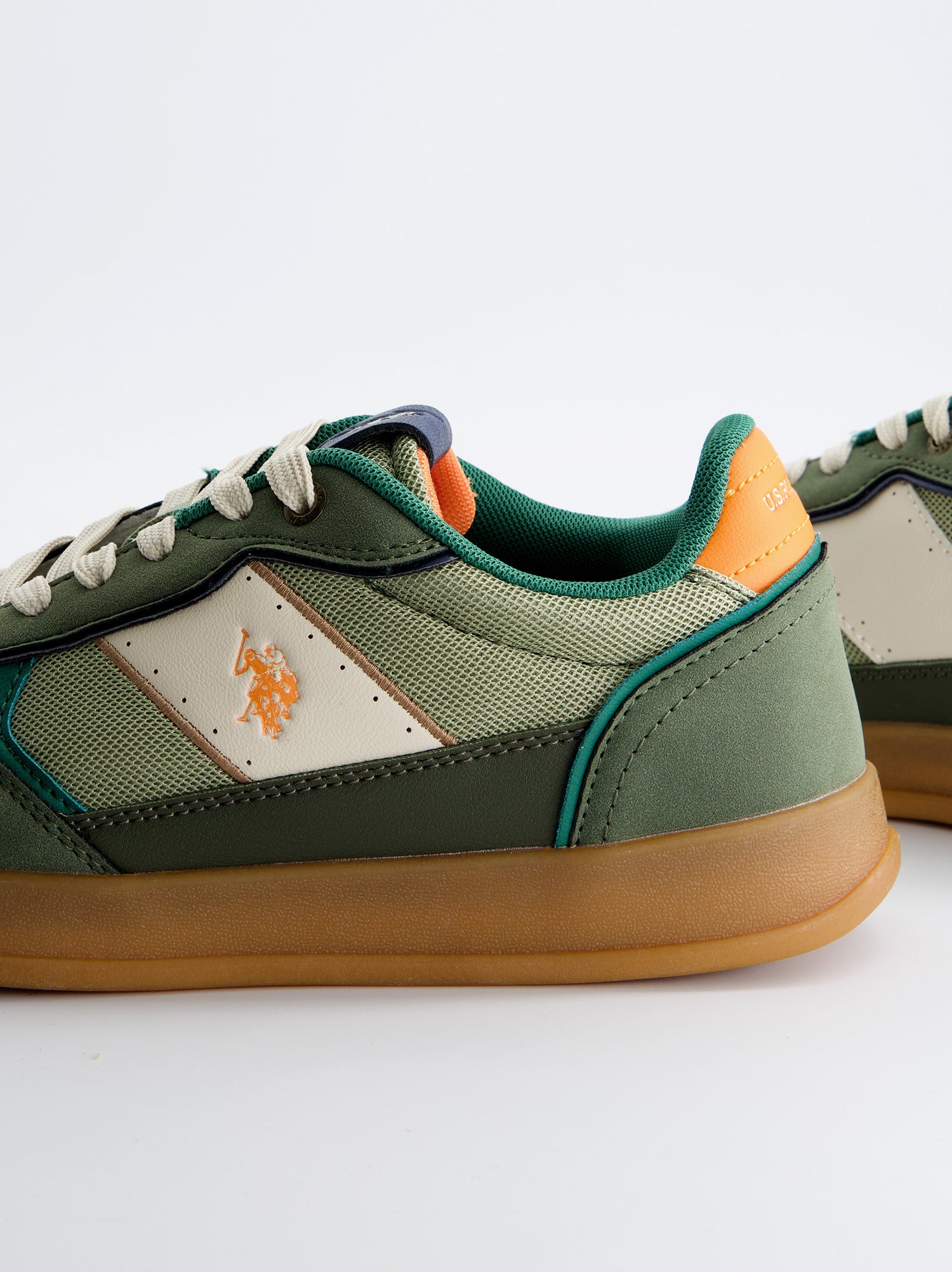 Zapatillas Polo Verdes Banda Lateral