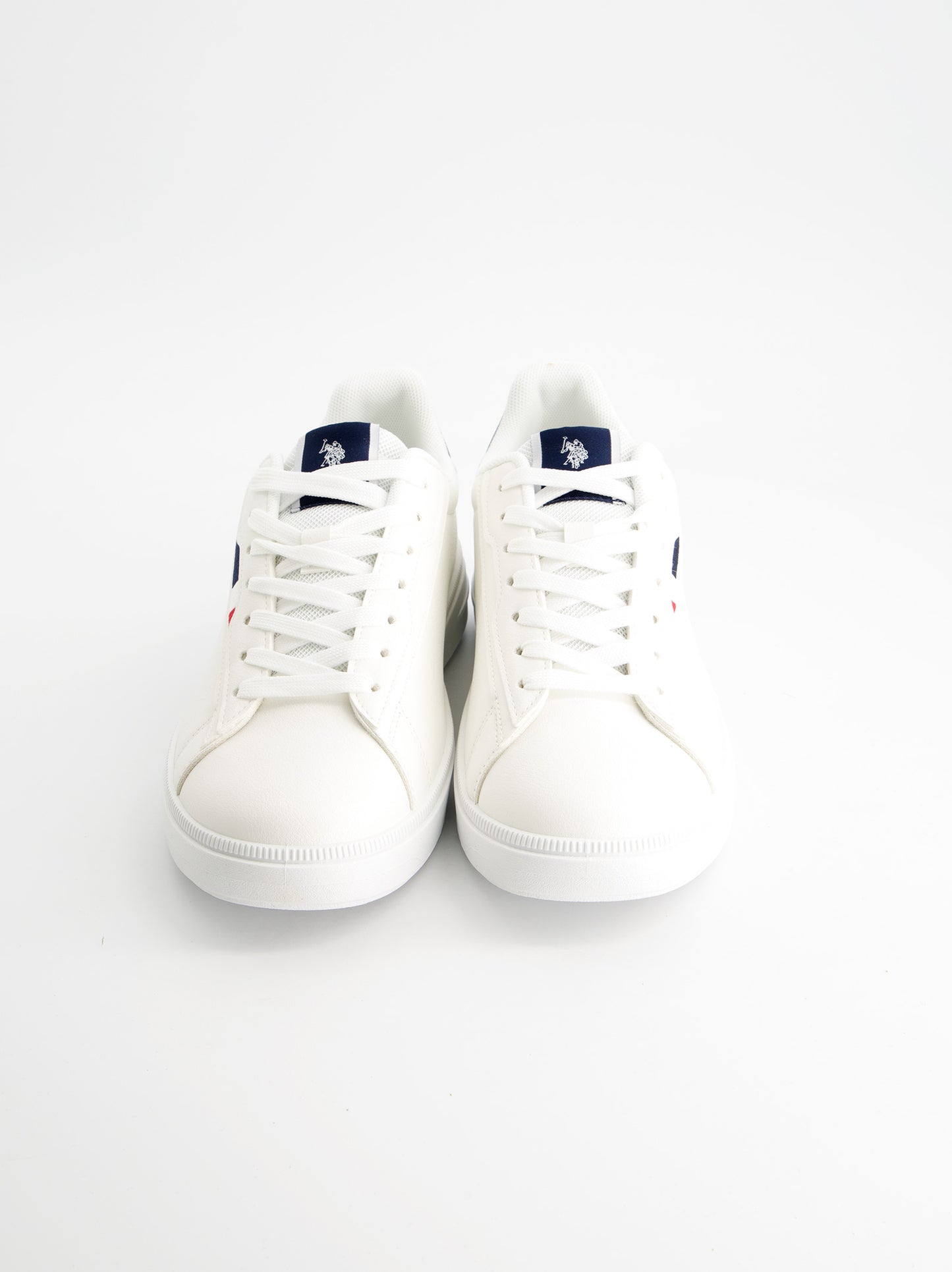 Zapatillas  Polo Blancas Logo Lateral