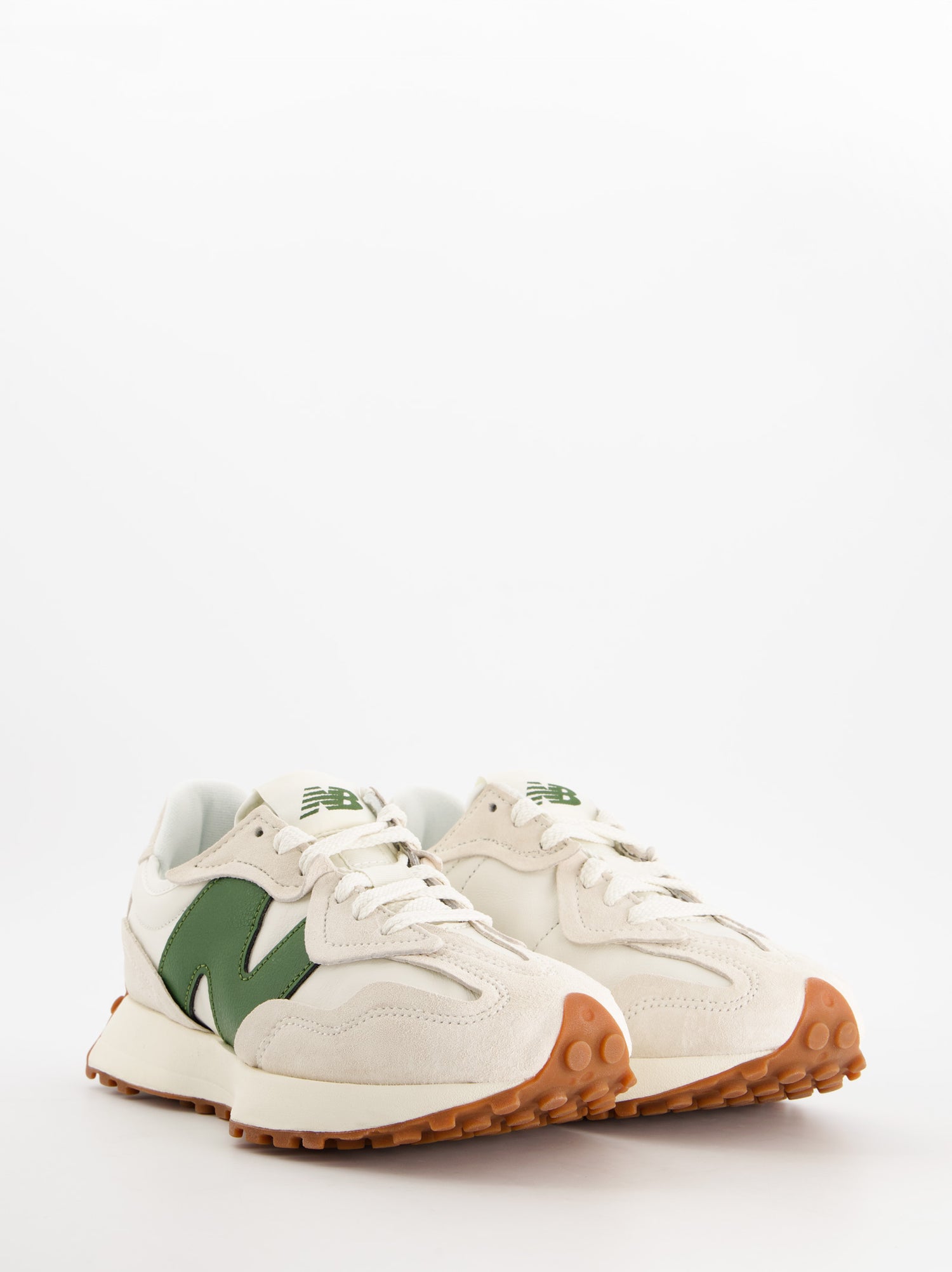 New Balance 327 - Zapatillas deportivas blancas de ante