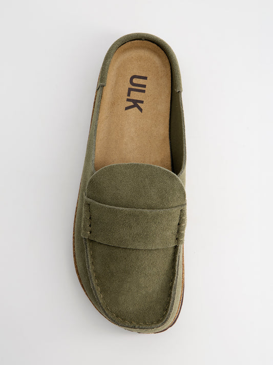 Zuecos mule de ante - Bare