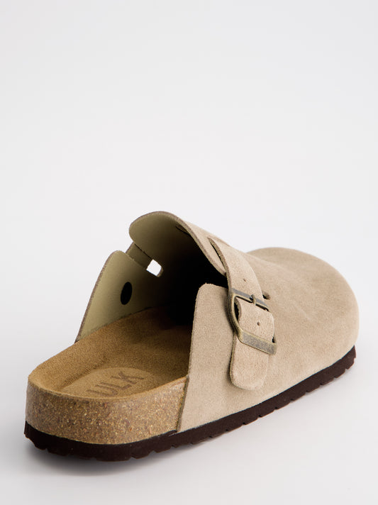 Zuecos de ante beige - Phoenix