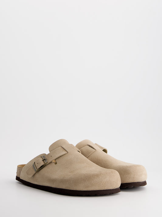 Zuecos de ante beige - Phoenix