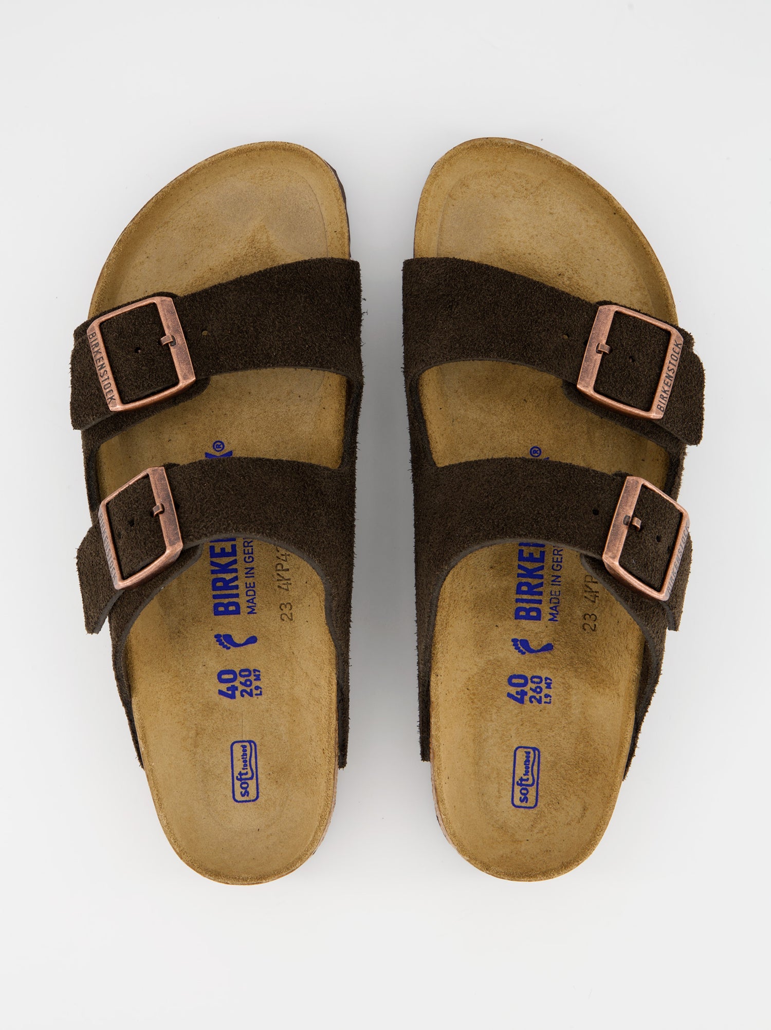Birkenstock Arizona suede bio sandals with soft insole
