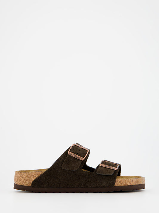 Sandalias bio de ante Birkenstock Arizona con plantilla blanda