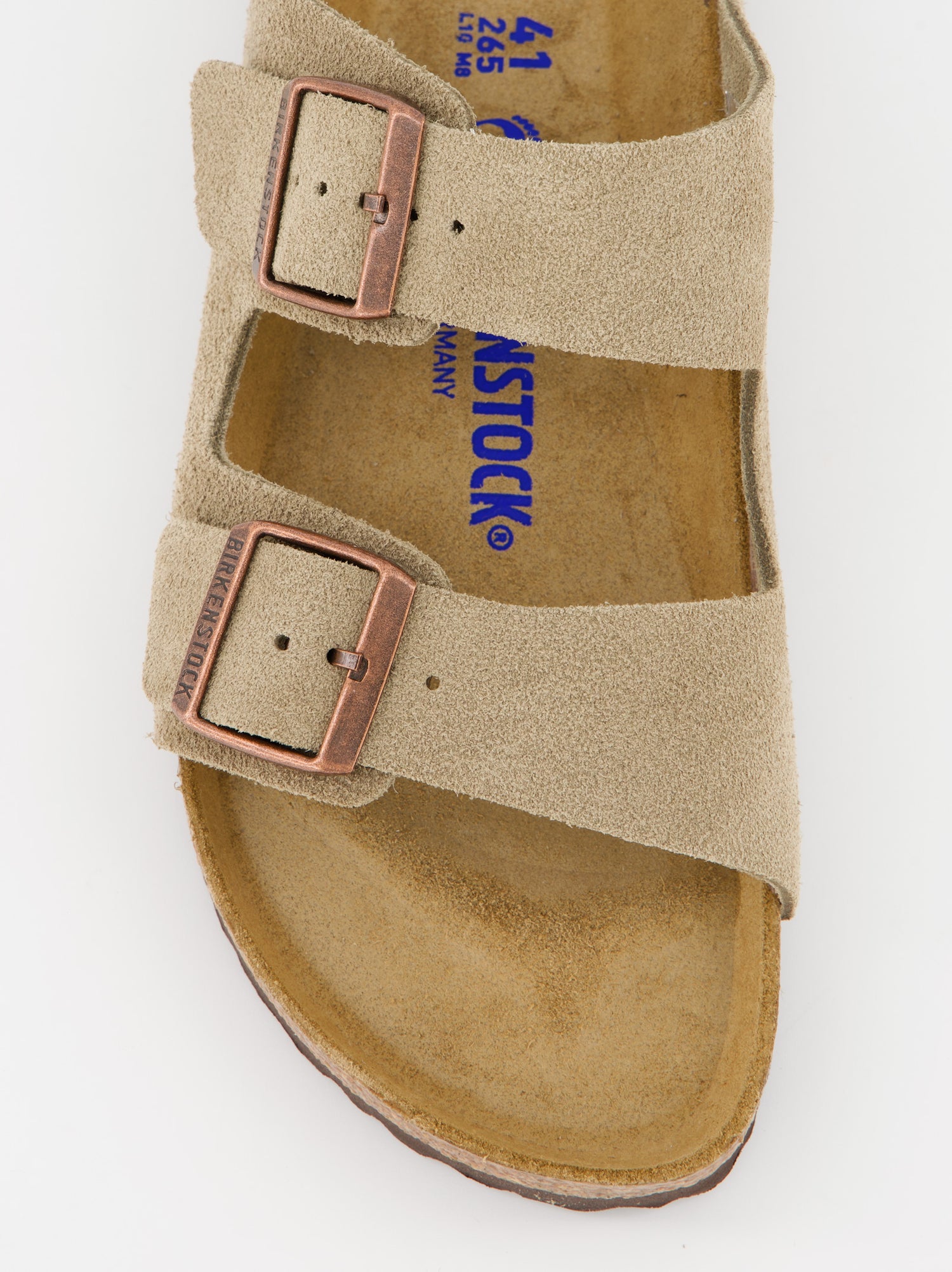 Sandalias bio de piel Birkenstock Arizona con plantilla blanda