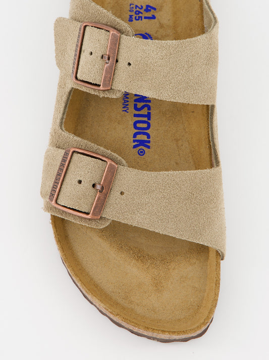 Sandalias bio de piel Birkenstock Arizona con plantilla blanda