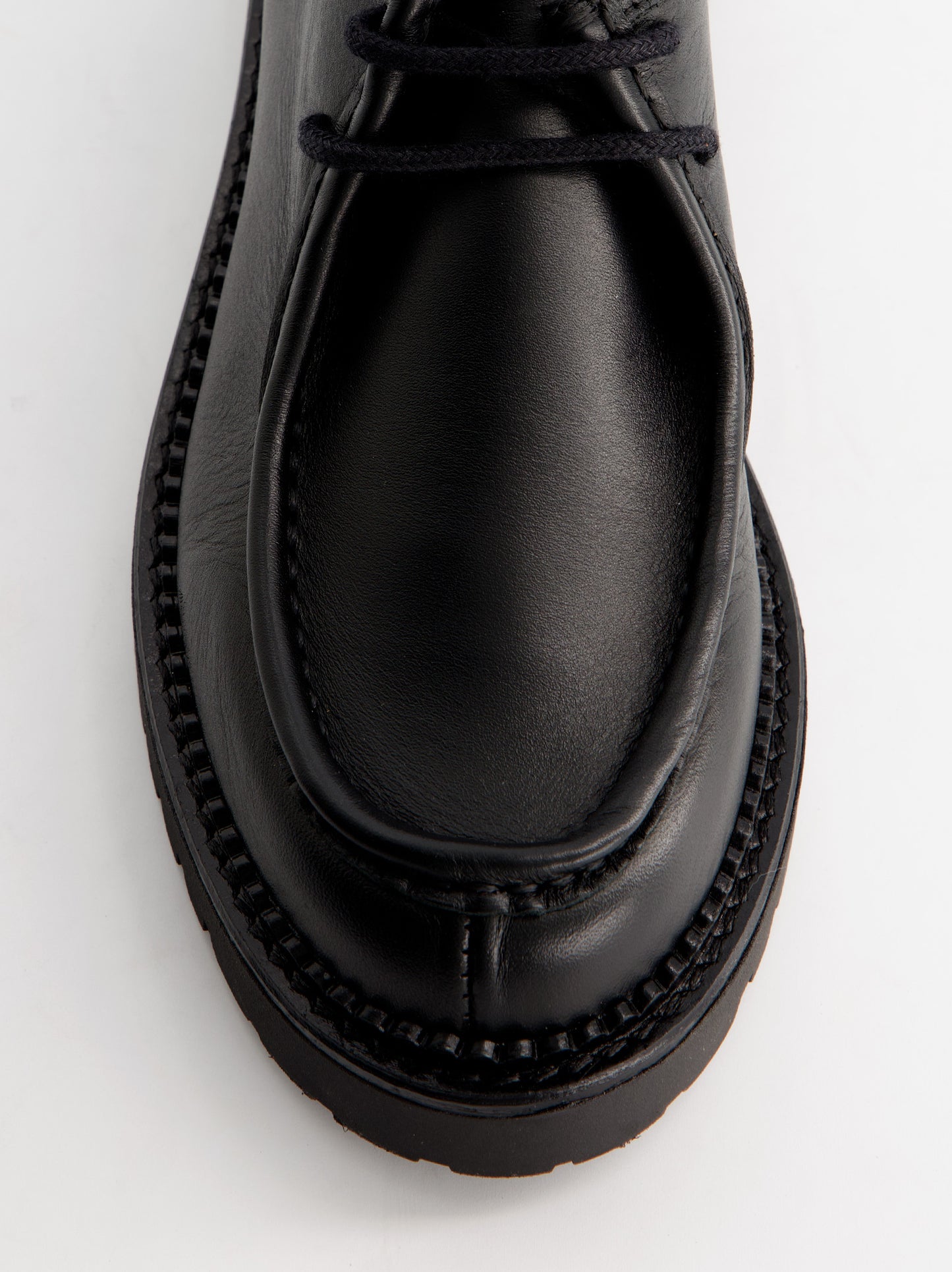 Mocasines negros de piel para hombre - Molly