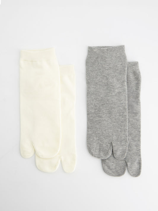 Pack of two Cipher ankle tabi socks