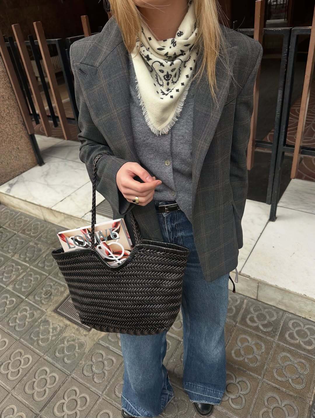 Braided leather shopper bag - Romi Ulanka