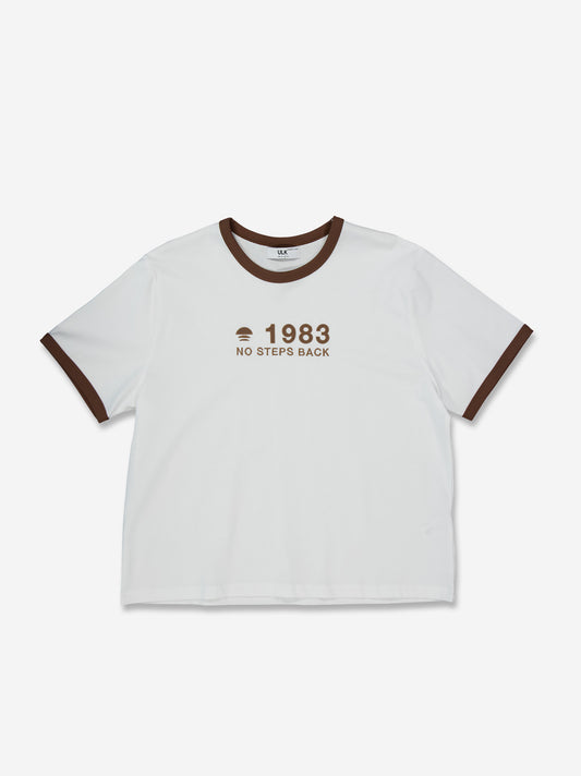 Camiseta blanca de manga corta boxy fit - Jane