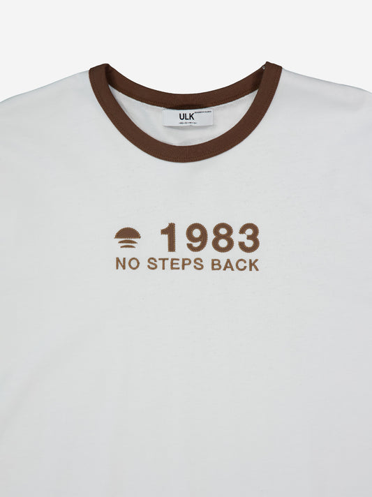 Camiseta blanca de manga corta boxy fit - Jane