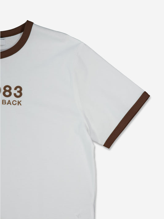 Camiseta blanca de manga corta boxy fit - Jane