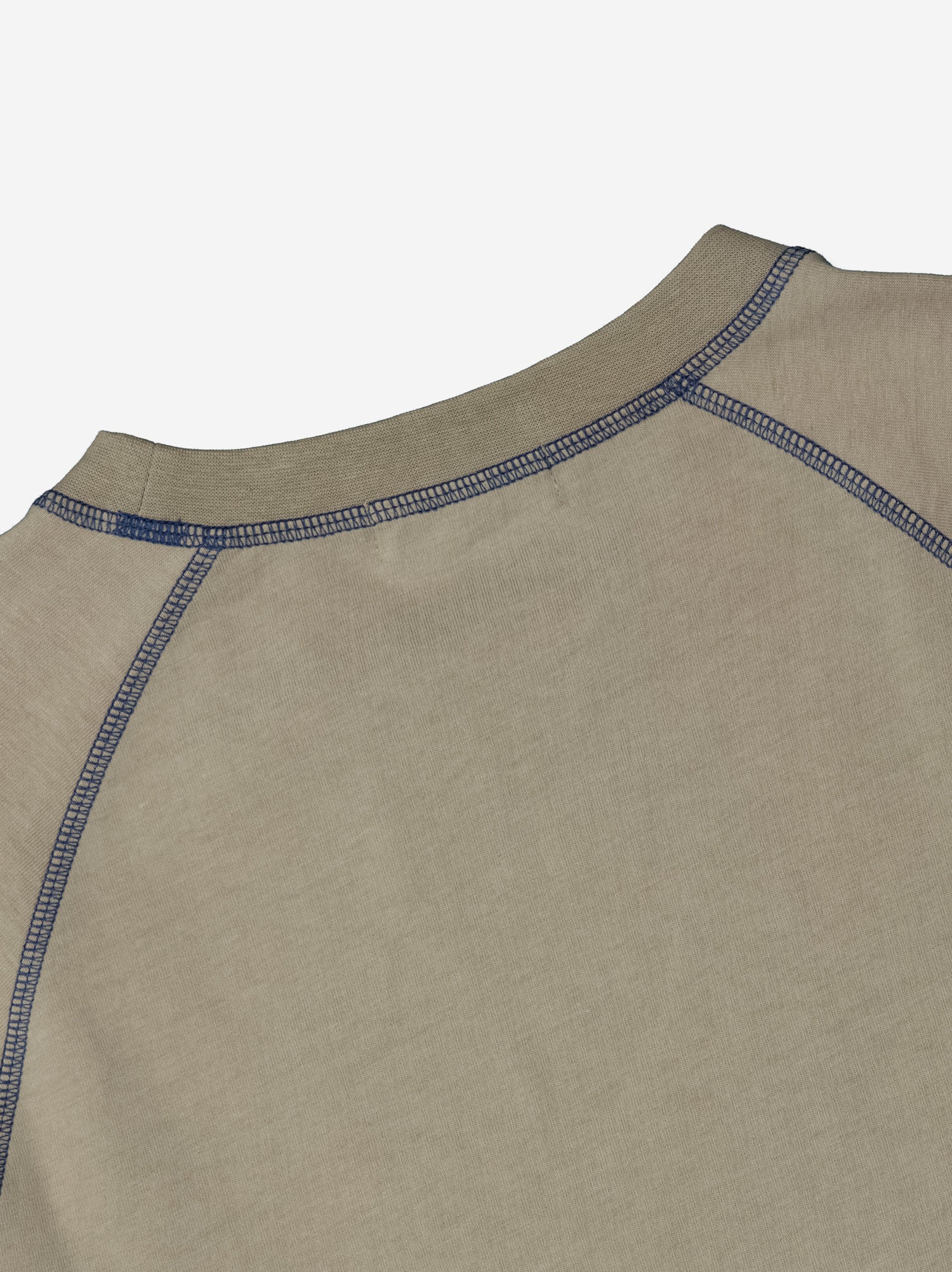 Camiseta beige con costuras vistas en contraste - Pope