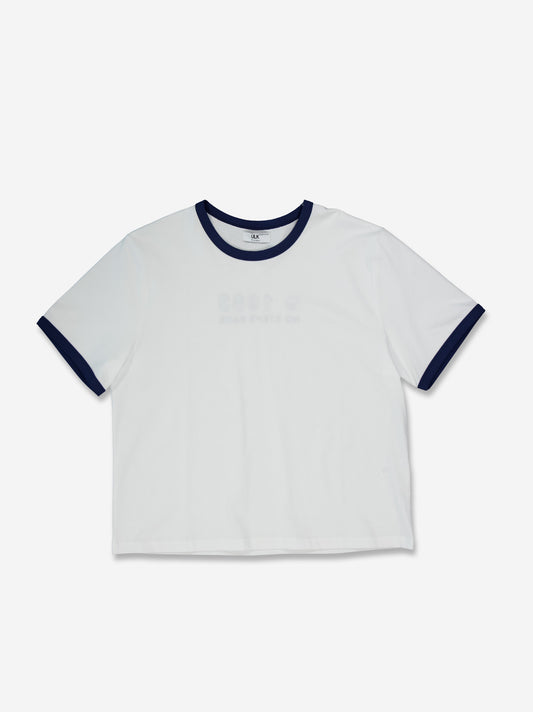 Camiseta blanca de manga corta boxy fit - Jane